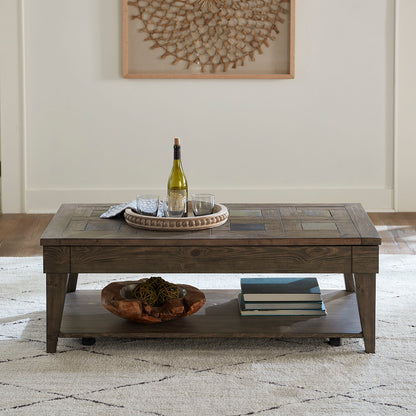 Arrowcreek - Lift Top Cocktail Table - Weathered Stone