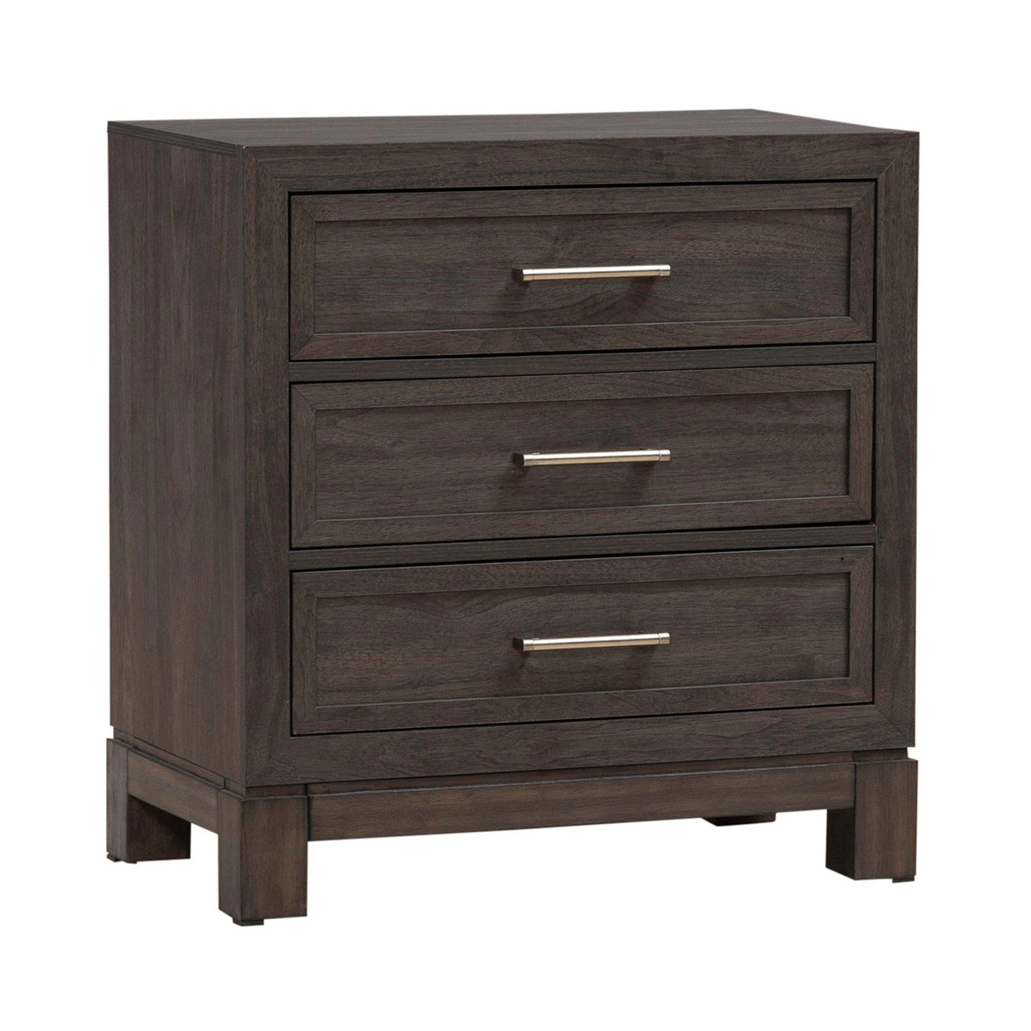 Modern Edge - Nightstand With Charging Station - Caffe