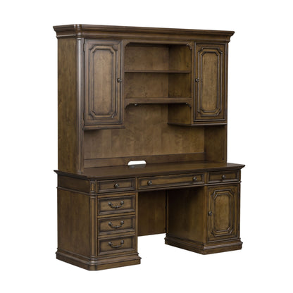 Amelia - Jr Executive Credenza Set - Antique Toffee