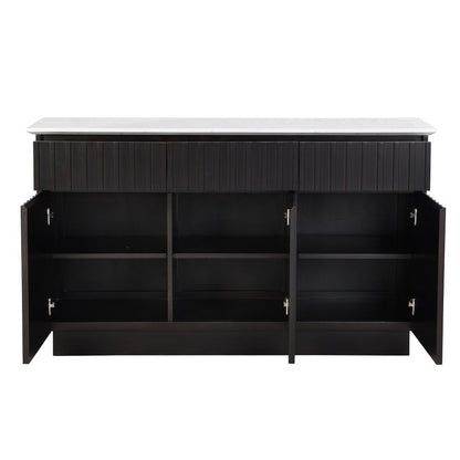 Jaramillo - Server - Engineering Marble Top & Black