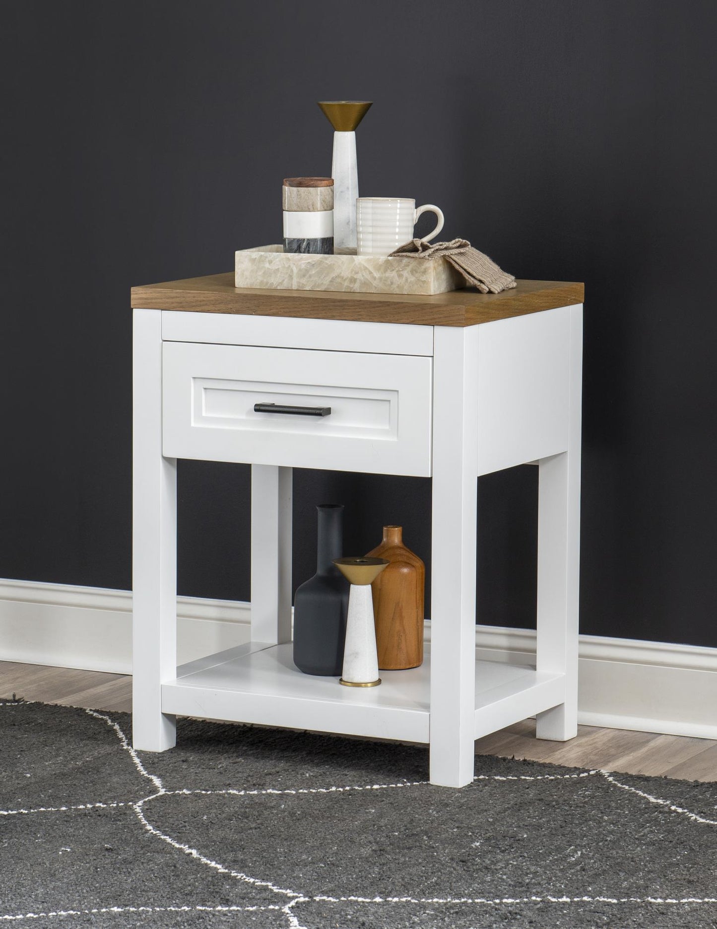 Franklin - Open Nightstand - White