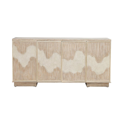 Terrace - 4 Door Accent Cabinet - Gravel