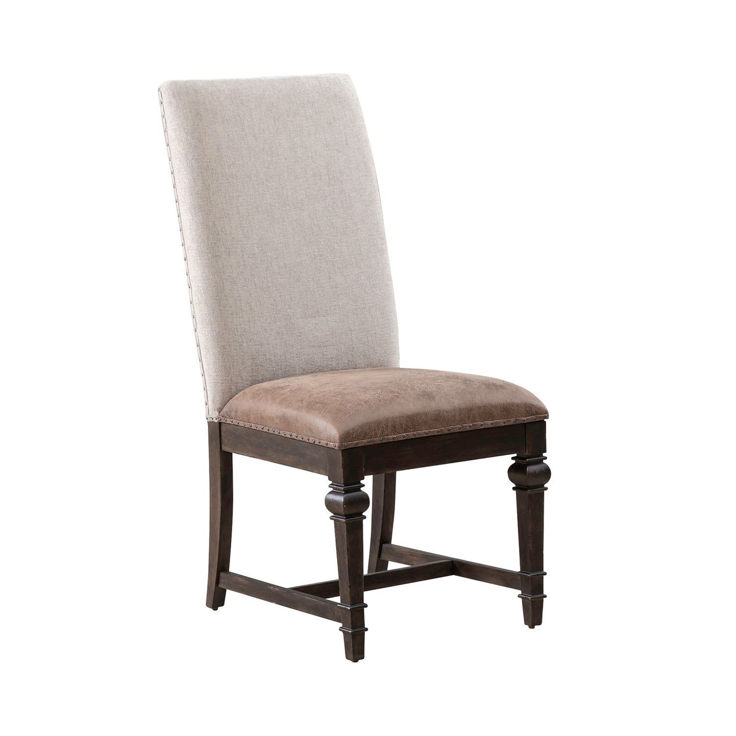 Paradise Valley - Upholstered Side Chair - Saddle Brown