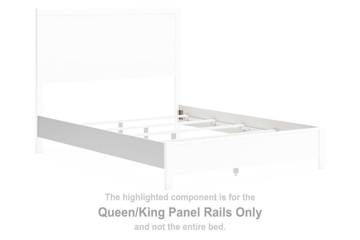 Binterglen - Queen/King Panel Rails - White