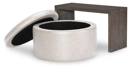 Luna Ravello - Swivel Ottoman On Casters