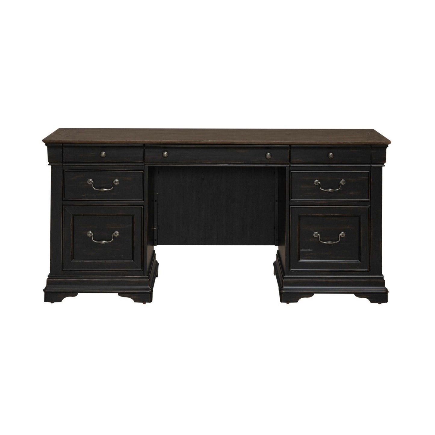 Meritage - Jr Executive Credenza - Aged Charcoal