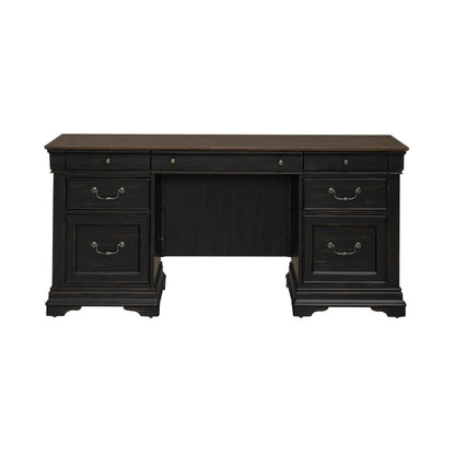 Meritage - Jr Executive Credenza - Aged Charcoal