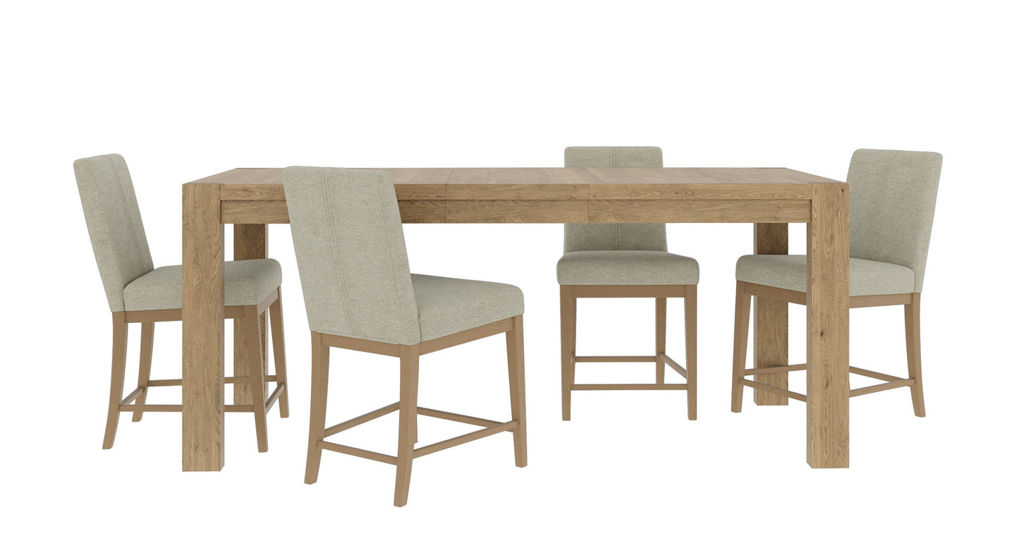 Davie - Gathering Height Dining Table - Light Brown