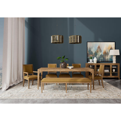 Halbrooke - Upholstered Back Arm Chair (Set of 2) - Light Brown