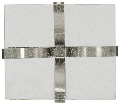 Home Accent - Bubble Glass Accent Table - Pearl Silver