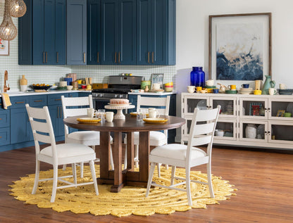 Lake House - Complete Round Pedestal Dining Table - Pinecone