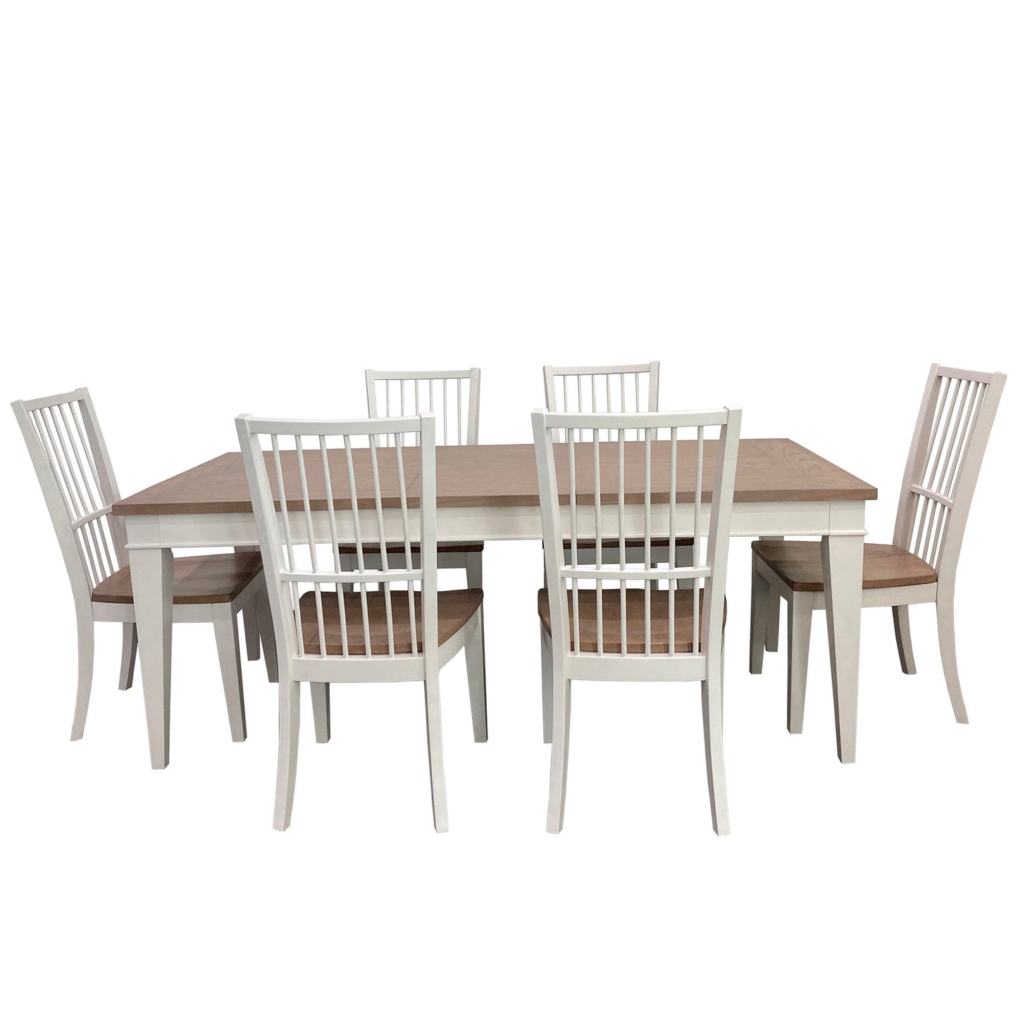 Americana Modern Dining - Rectangular Dining Table With Extensions - Cotton