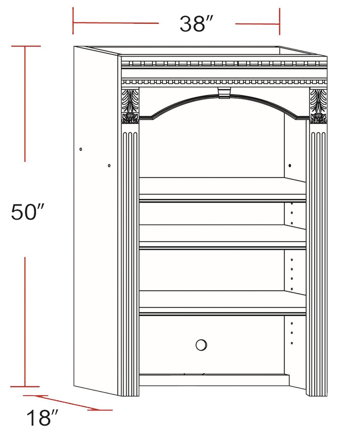 Huntington - Library Desk (2 Piece) - Antique Vintage Pecan