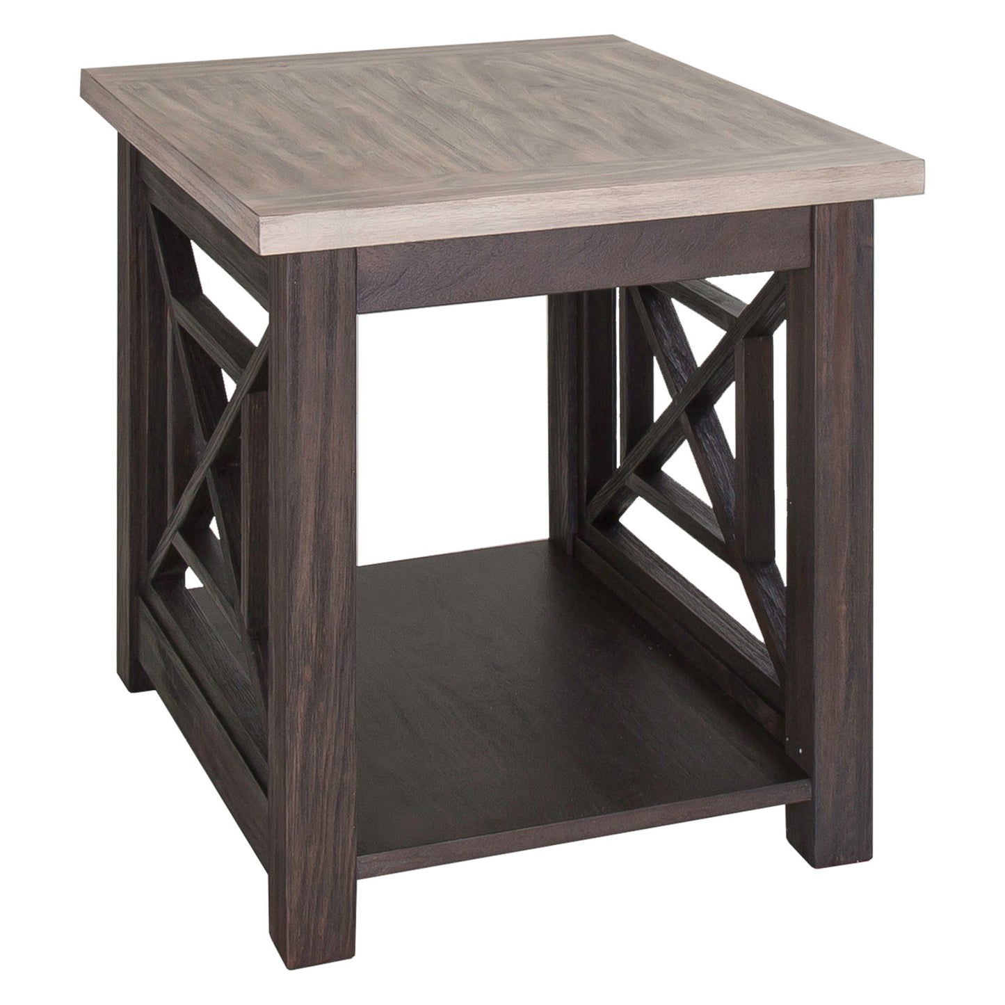 Heatherbrook - 3 Piece Table Set (1 Cocktail 2 End Tables) - Charcoal & Ash