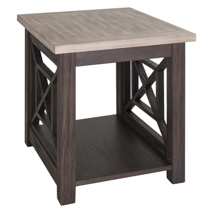Heatherbrook - 3 Piece Table Set (1 Cocktail 2 End Tables) - Charcoal & Ash