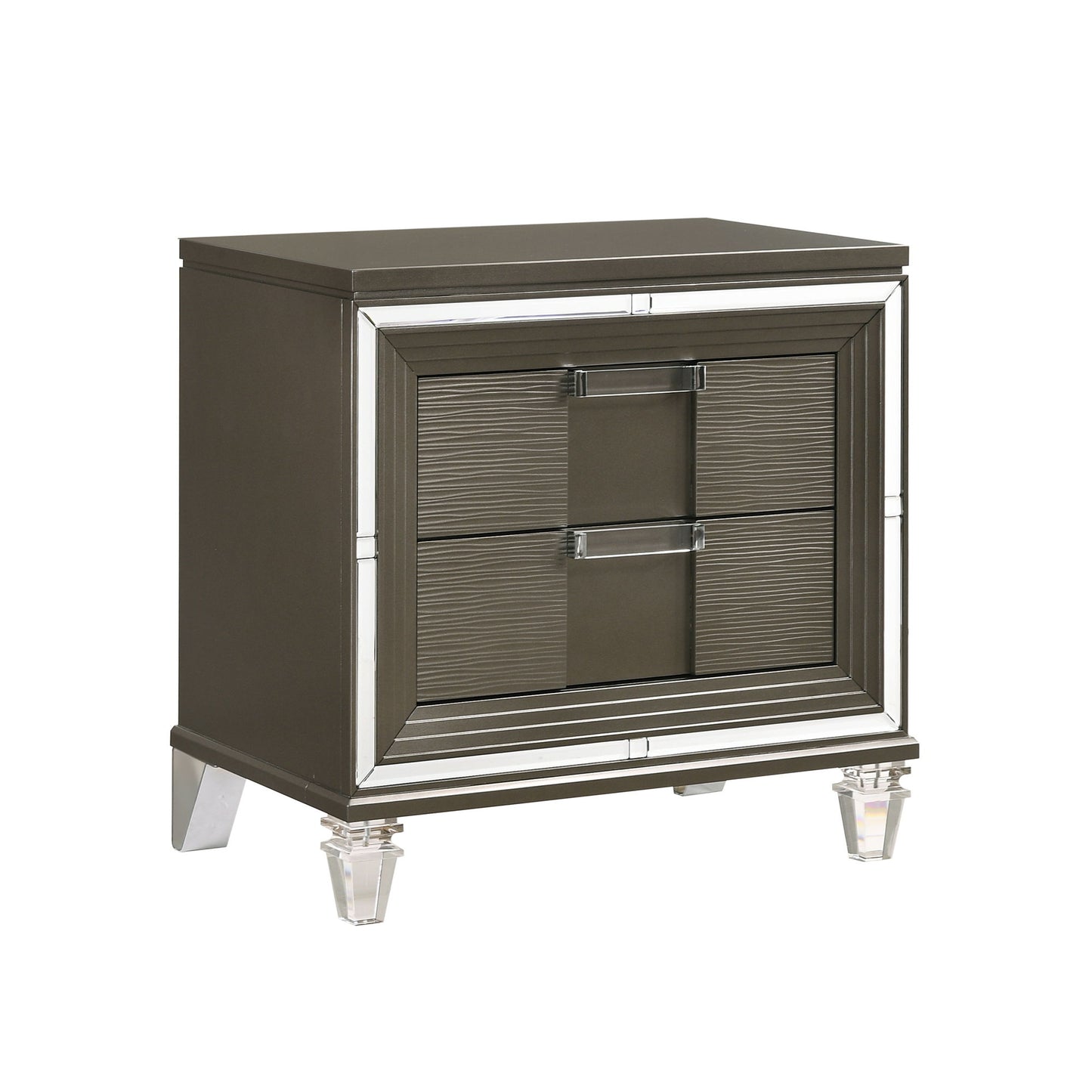 Twenty Nine - 2-Drawer Nightstand With USB - Dark Brown