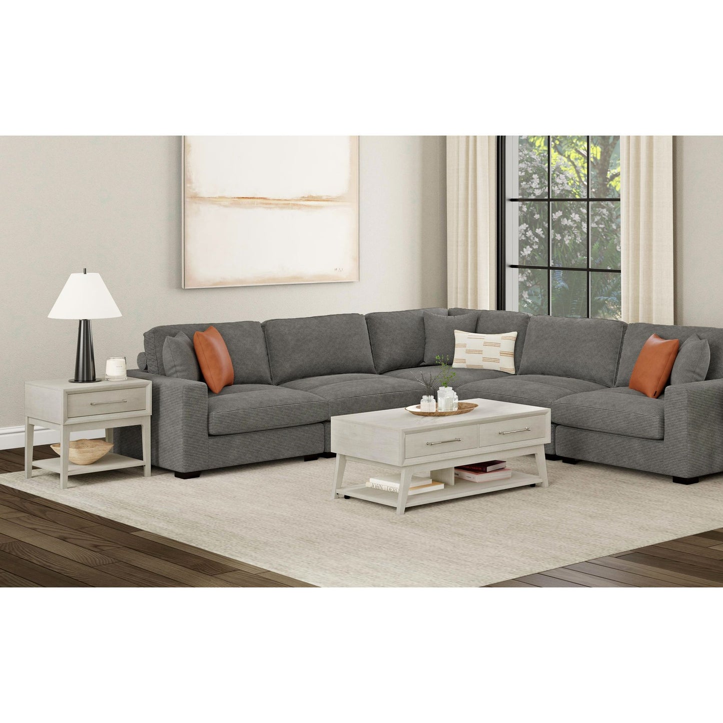 Westland - Coffee Table With Casters - Almond
