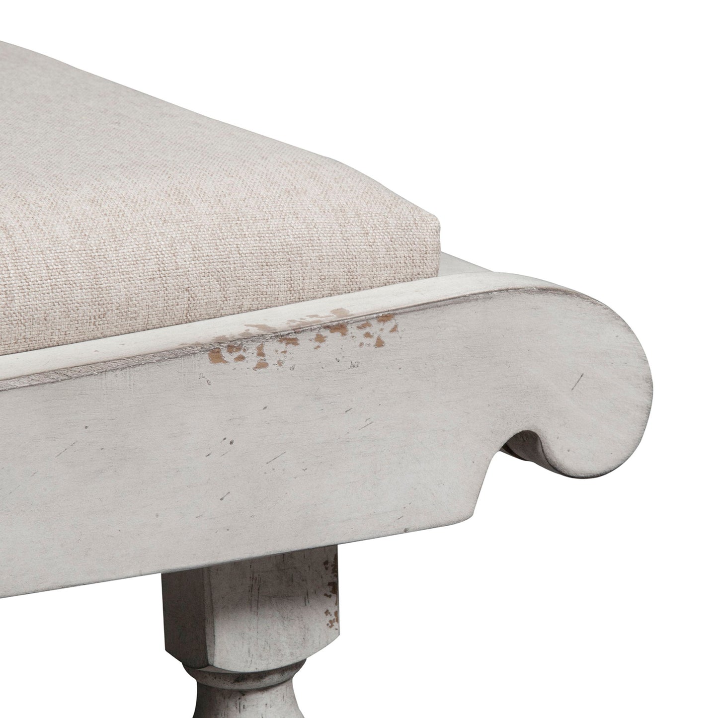 Whitney - Bench - Antique Linen / Weathered Gray