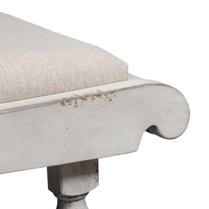 Whitney - Bench - Antique Linen / Weathered Gray