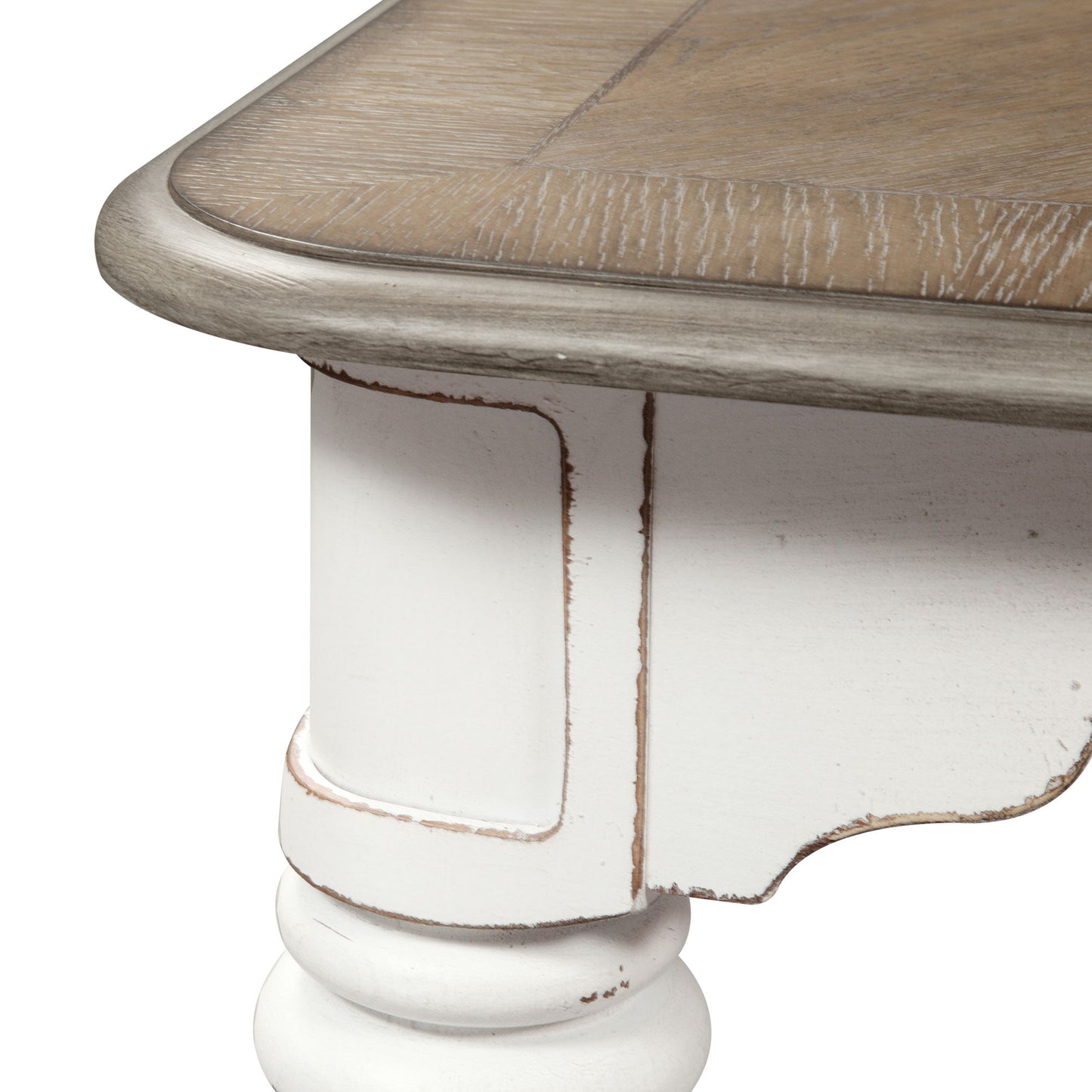 Magnolia Manor - Gathering Leg Table - Antique White