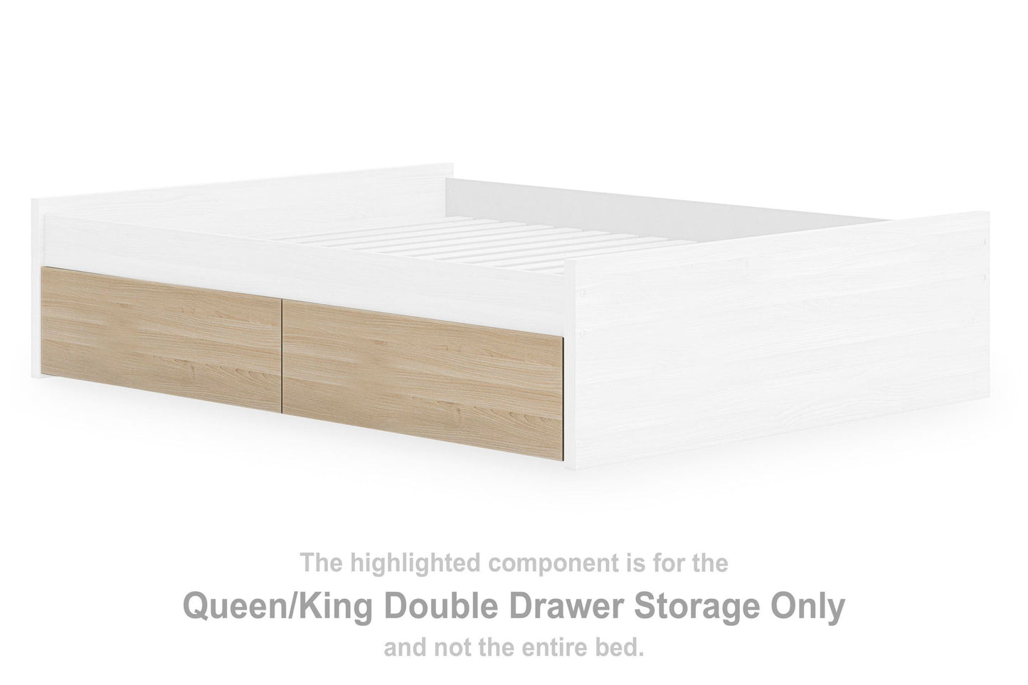 Onita - Queen/King Double Drawer Storage - Natural