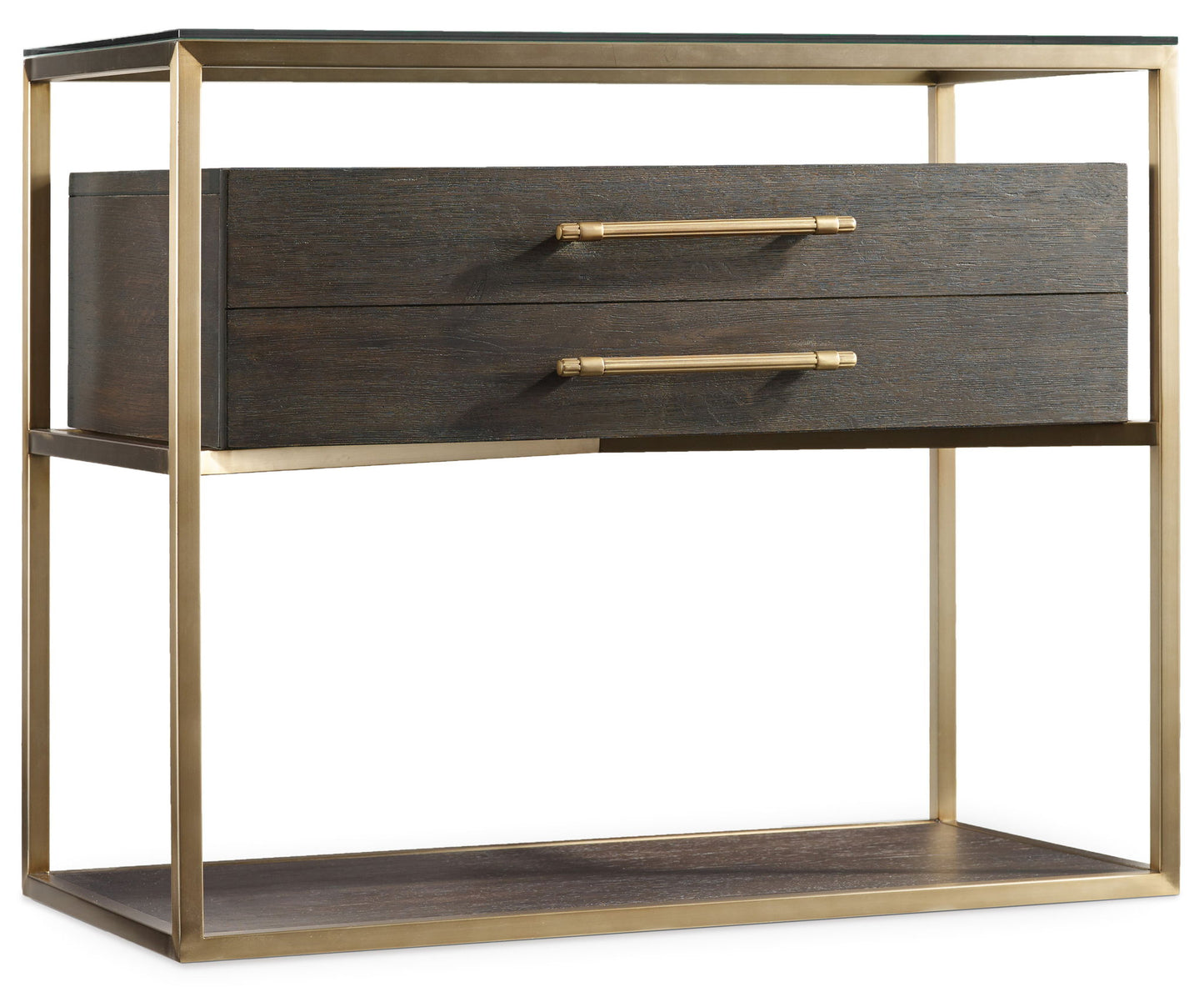 Curata - 1-Drawer Nightstand - Dark Brown