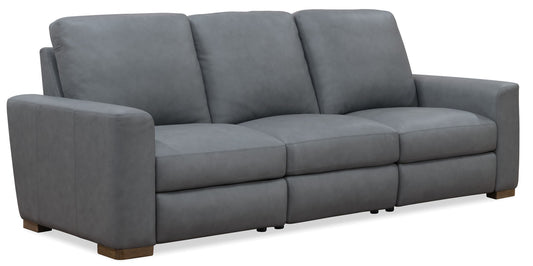 MS - Optimus Three Seat Power Sofa - Dark Gray