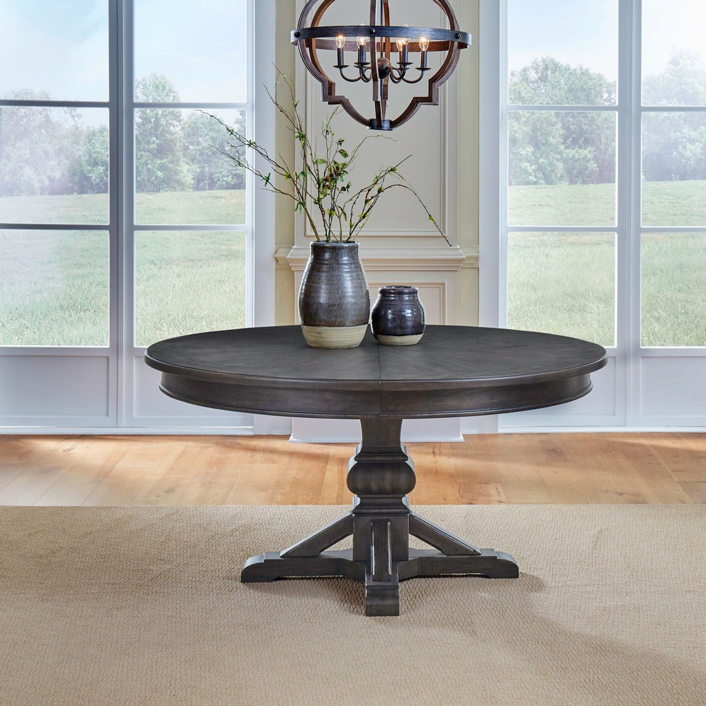 Paradise Valley - Pedestal Table - Saddle Brown