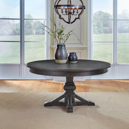 Paradise Valley - Pedestal Table - Saddle Brown