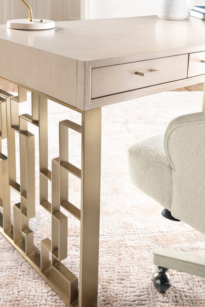 Home Office - Writing Desk - Polished Limestone