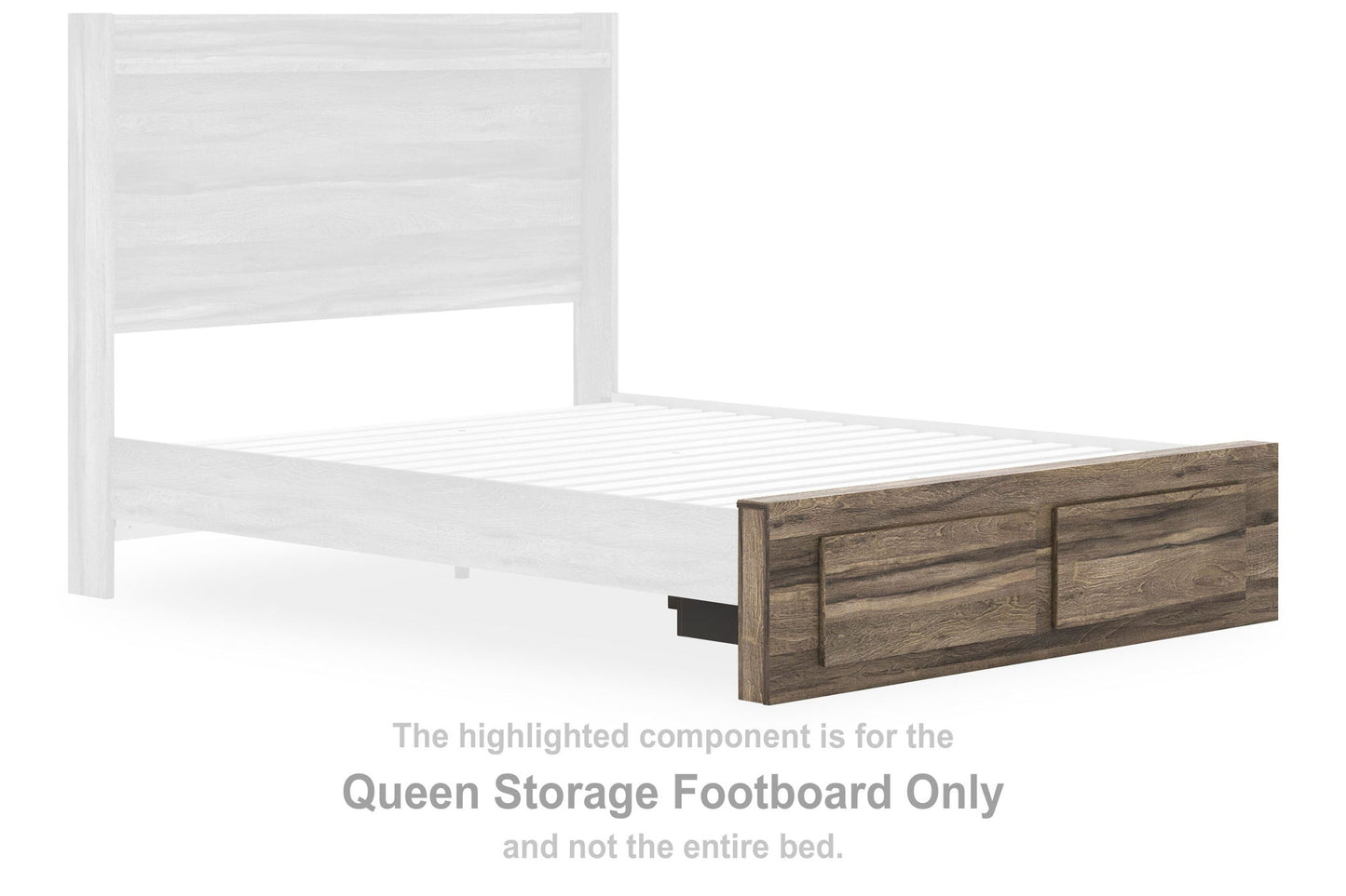 Elbrim - Queen Storage Footboard - Brown