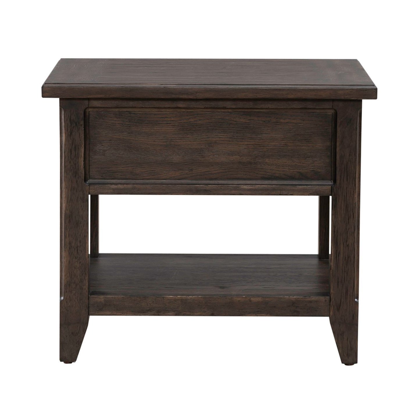 Paradise Valley - Rectangular End Table - Saddle Brown