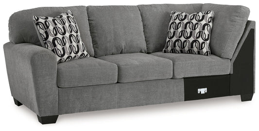 Birkdale Court - Laf Sofa With Corner Wedge - Gray