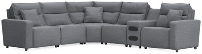 Modmax II - Reclining Sectional - Salt And Pepper