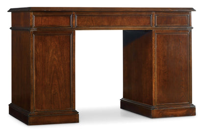 Home Office - Hole Desk Bow Front - Dark Brown