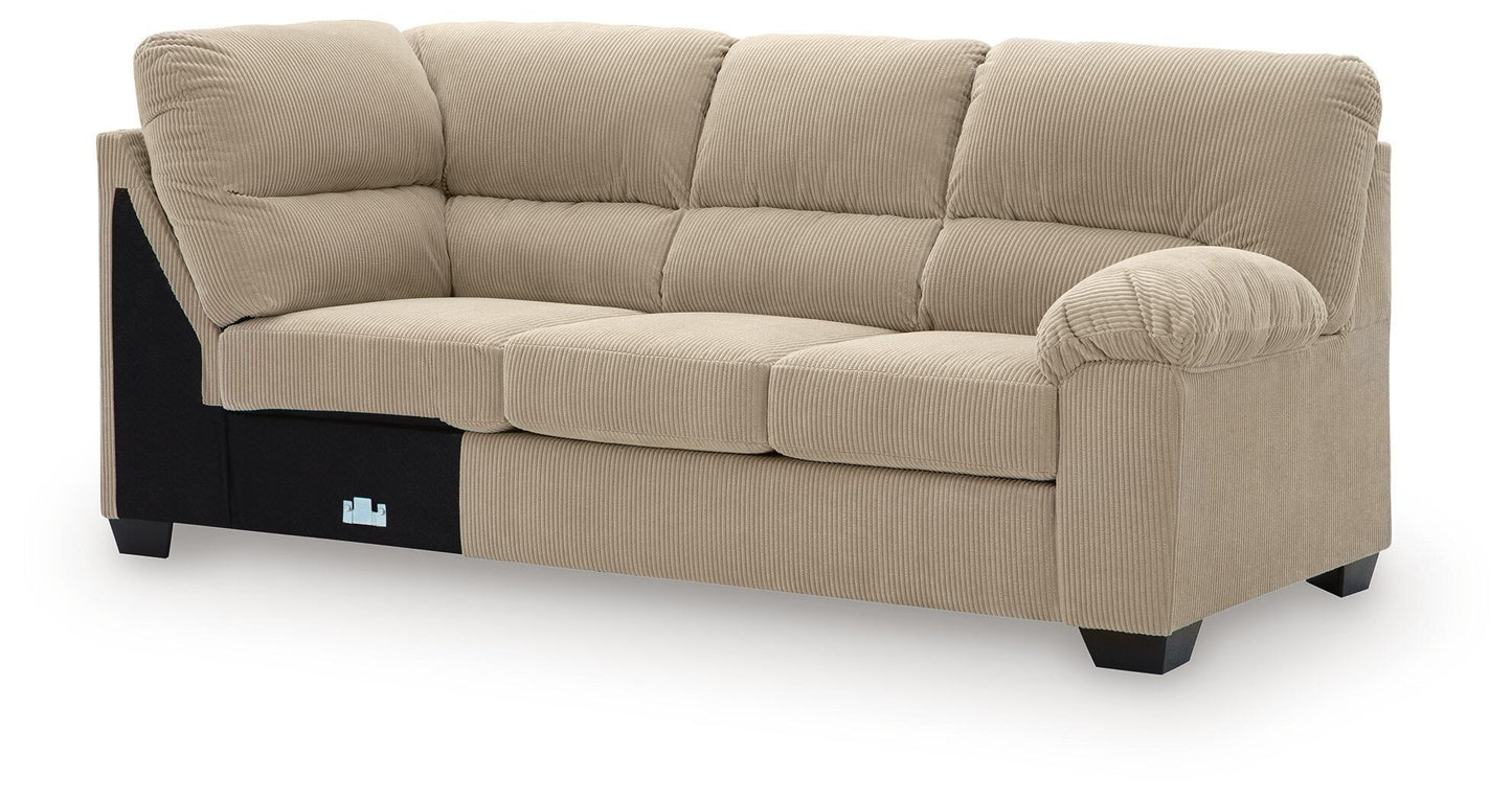 SimpleJoy - RAF Sofa With Corner Wedge - Sand