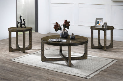 Kerby - Round End Table - Dark Brown