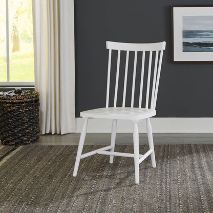 Palmetto Heights - Spindle Back Side Chair - Shell White & Driftwood