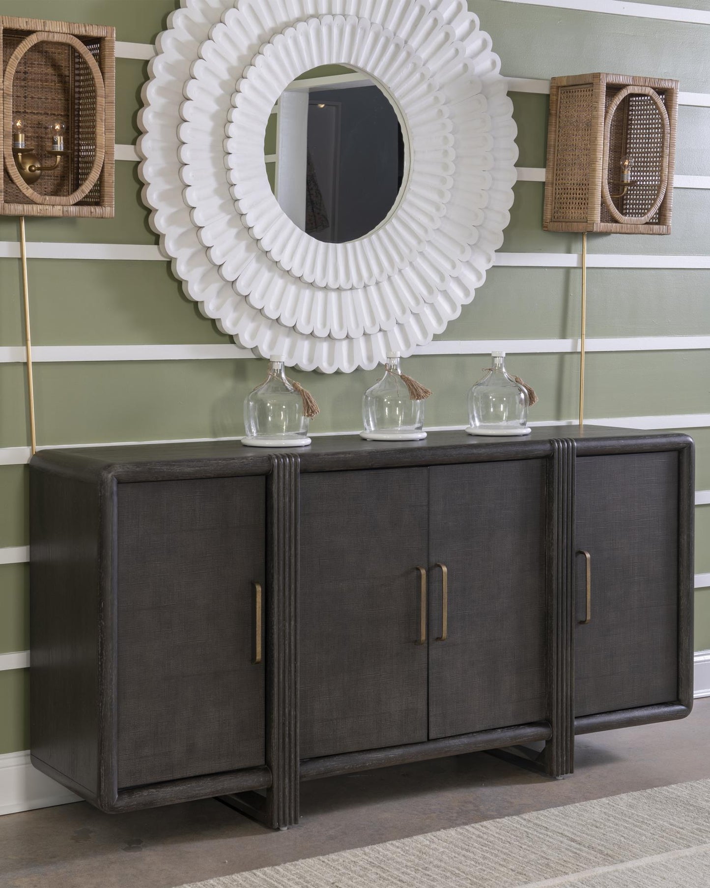 Maren - Woven Credenza