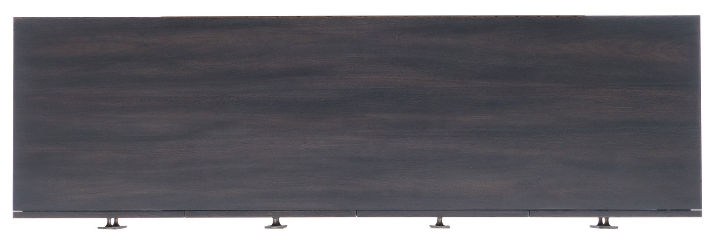 Melange - Neville Credenza - Dark Brown / Black