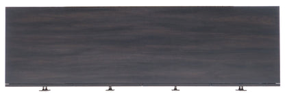Melange - Neville Credenza - Dark Brown / Black