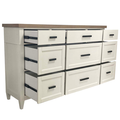 Americana Modern Bedroom - 9 Drawer Dresser
