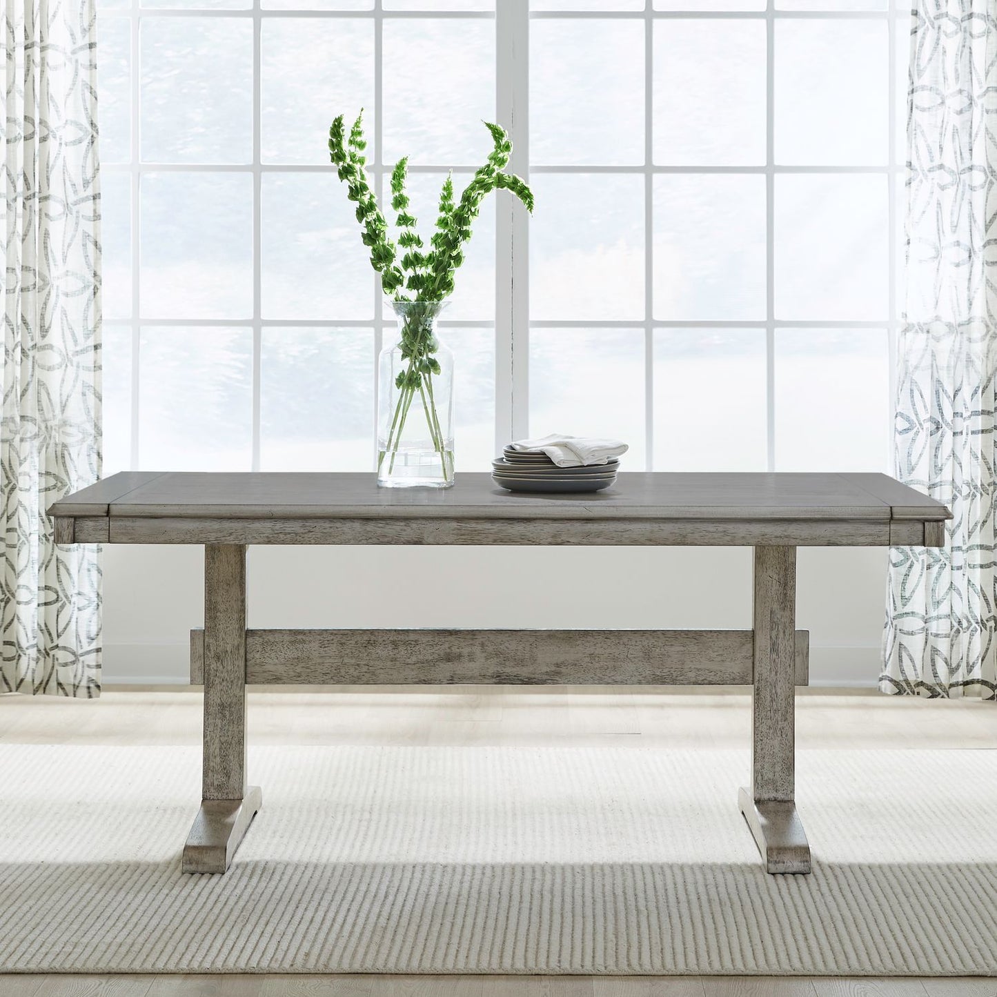 Hallendale - Trestle Table - Gravel Wash