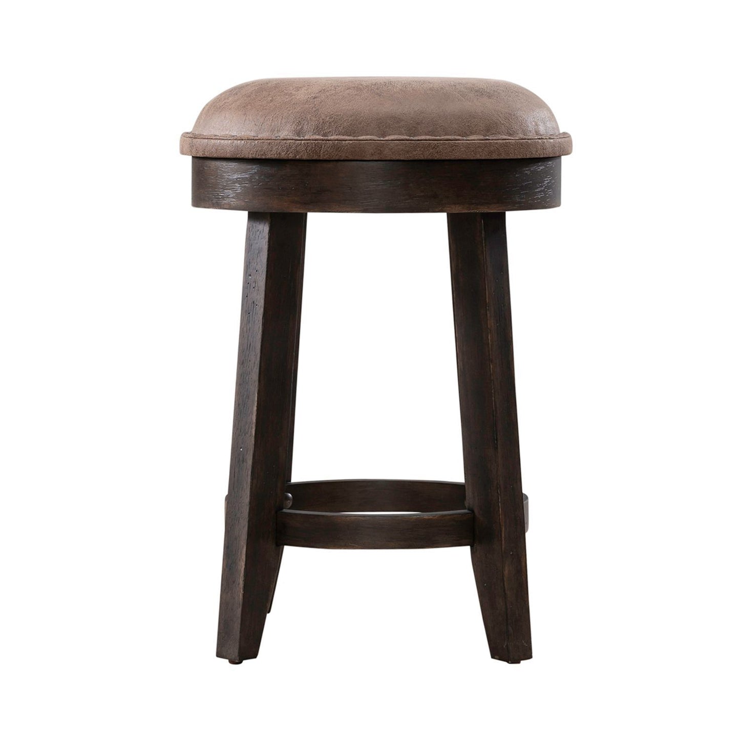 Paradise Valley - Upholstered Console Stool - Saddle Brown