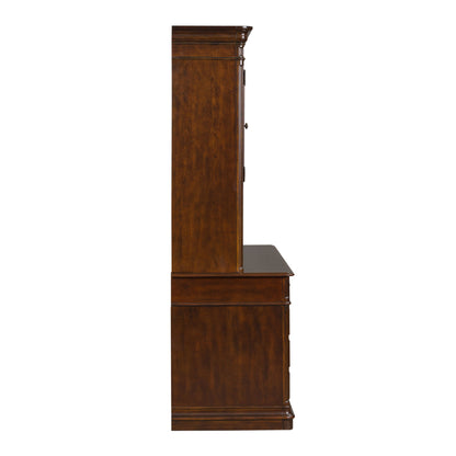 Brayton Manor - 5 Piece Home Office Jr Executive Set - Cognac