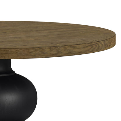 Heritage & Home - Round Dining Table - Oak Brown And Black
