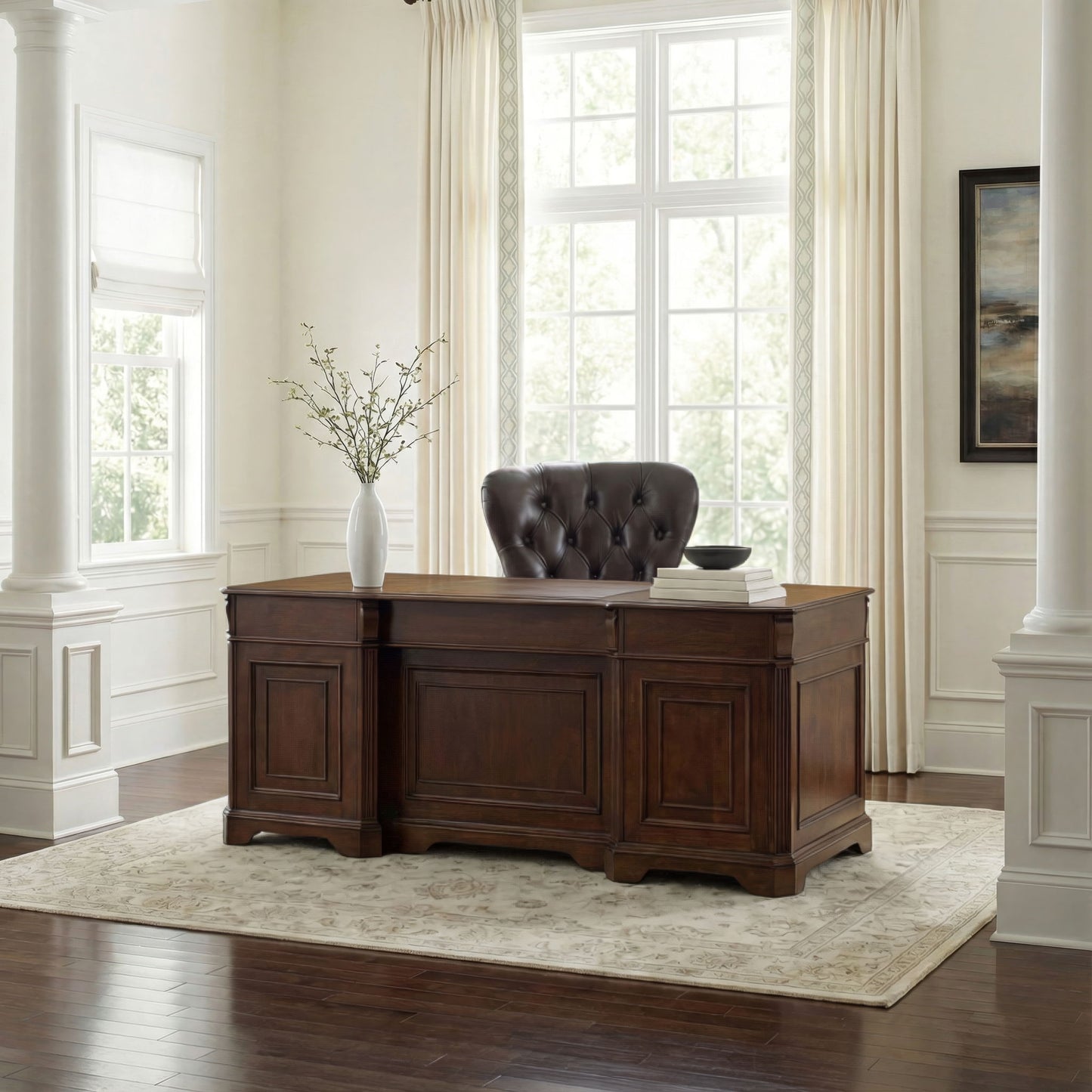 Brookhaven - Executive Desk - Dark Brown