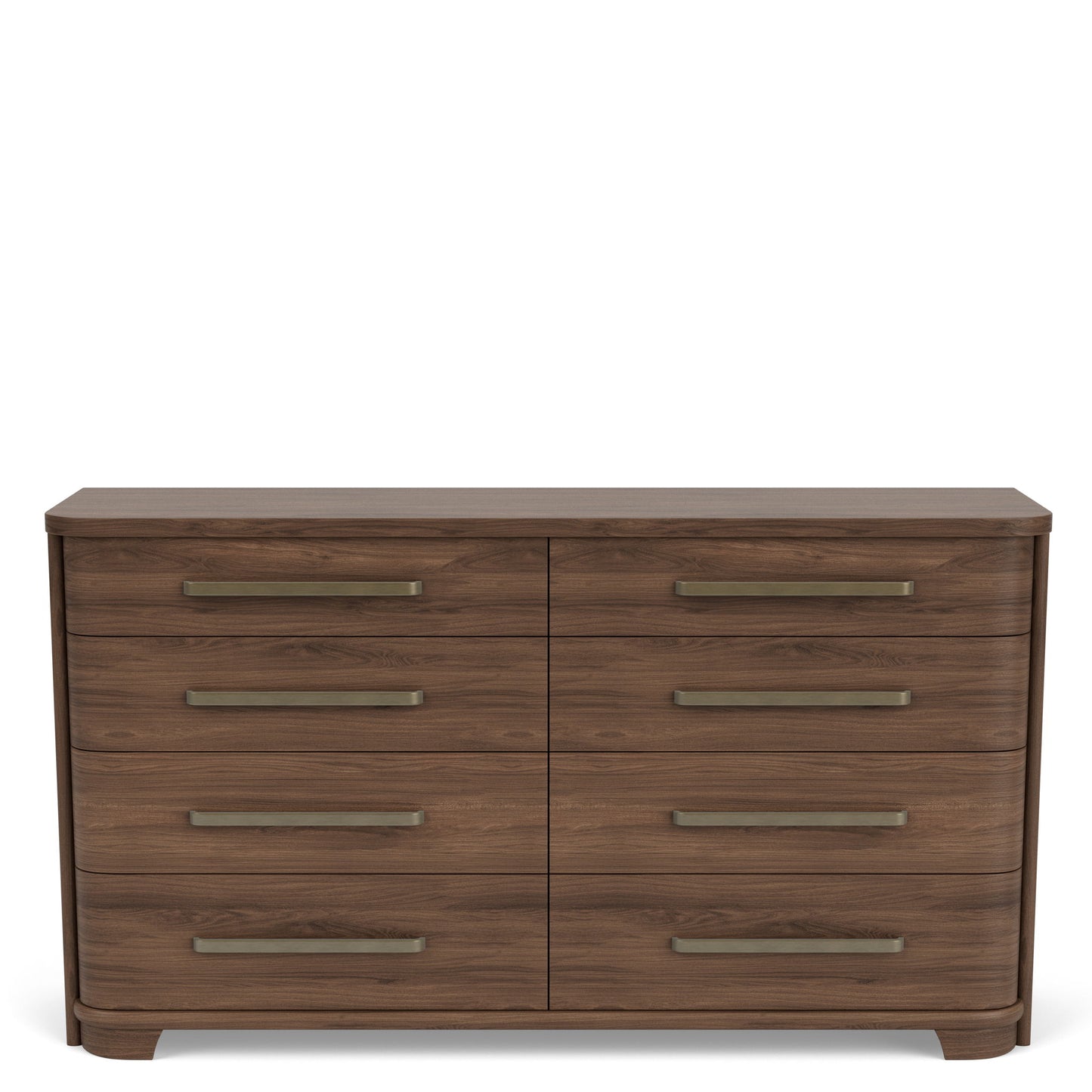 Delia - 8 Drawer Dresser - Nouveau Walnut