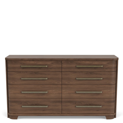 Delia - 8 Drawer Dresser - Nouveau Walnut
