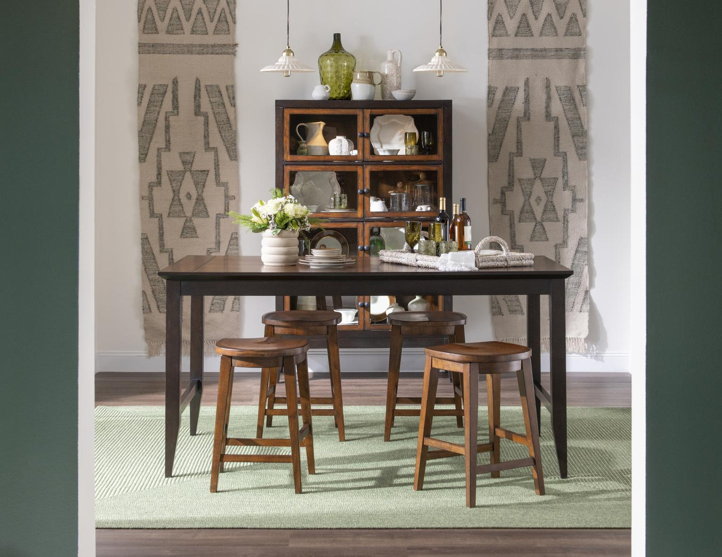 Fenmore - Counter Height Table - Mocha And Distressed Cherry